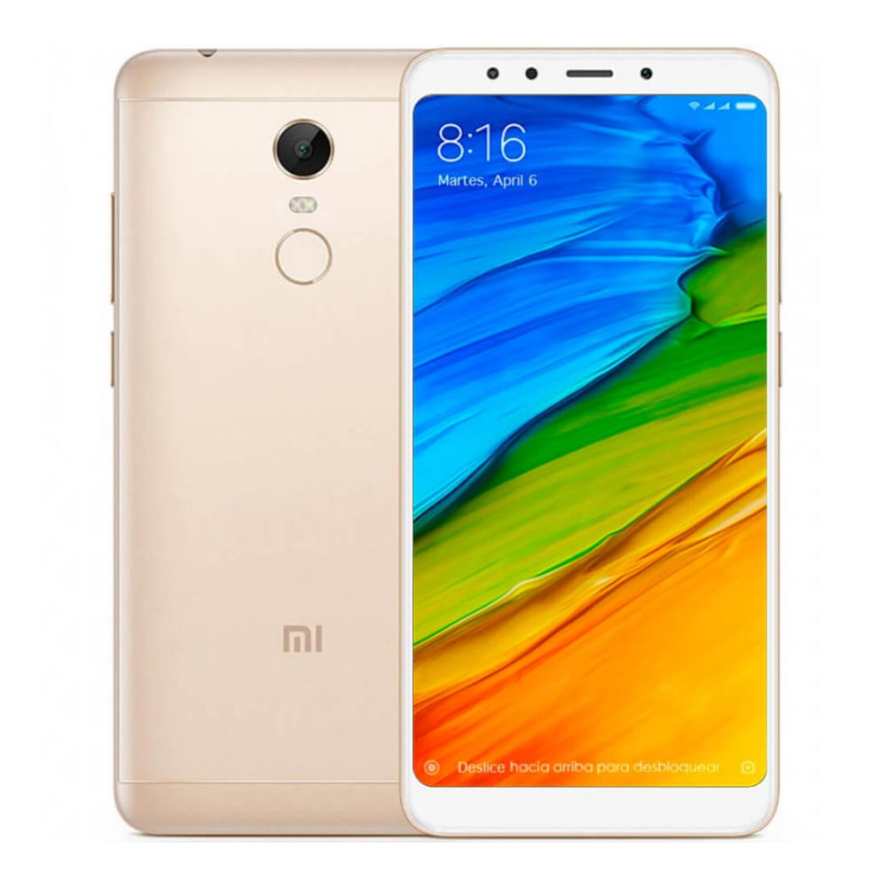 Celular Xiaomi Redmi 5 Plus de 64GB Dorado - teknopolis