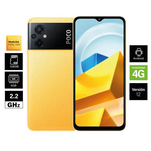 CelularPOCOM5RAM4GB128GBAmarillo